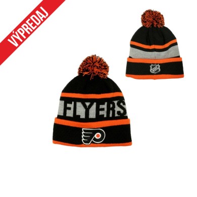 NHL, zimná, čiapka, BREAKAWAY, JACQ, CUFF, POM, PHILADELPHIA, FLYERS, junior